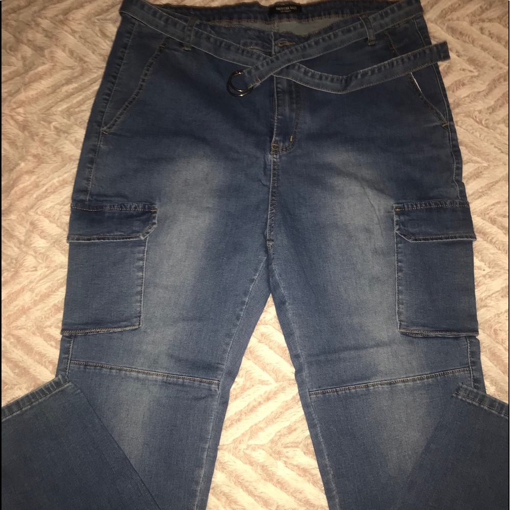 Forever 21 Plus Size Cargo Jeans